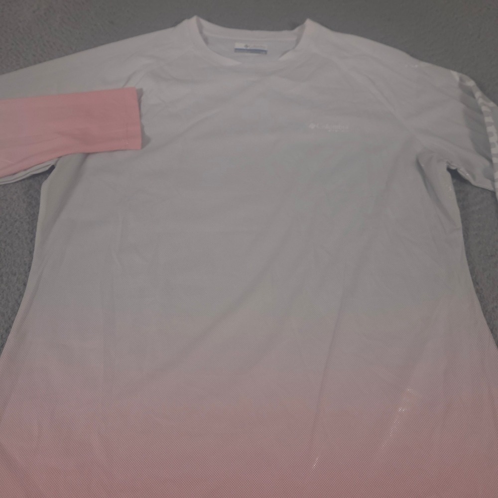 Columbia Top Womens Large Multi PFG Tidal Deflector Ombre Sun Protection Shirt